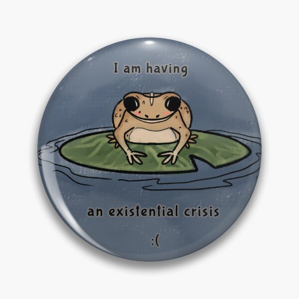 Item preview, Frog having crisis designed and sold by ChaoticRatstore.