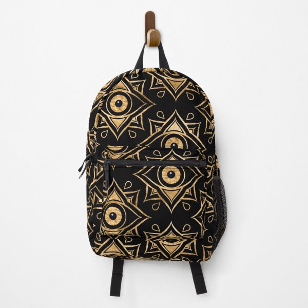 Item preview, Evil Eye Ornament Pattern -  Black and Gold designed and sold by k9printart.