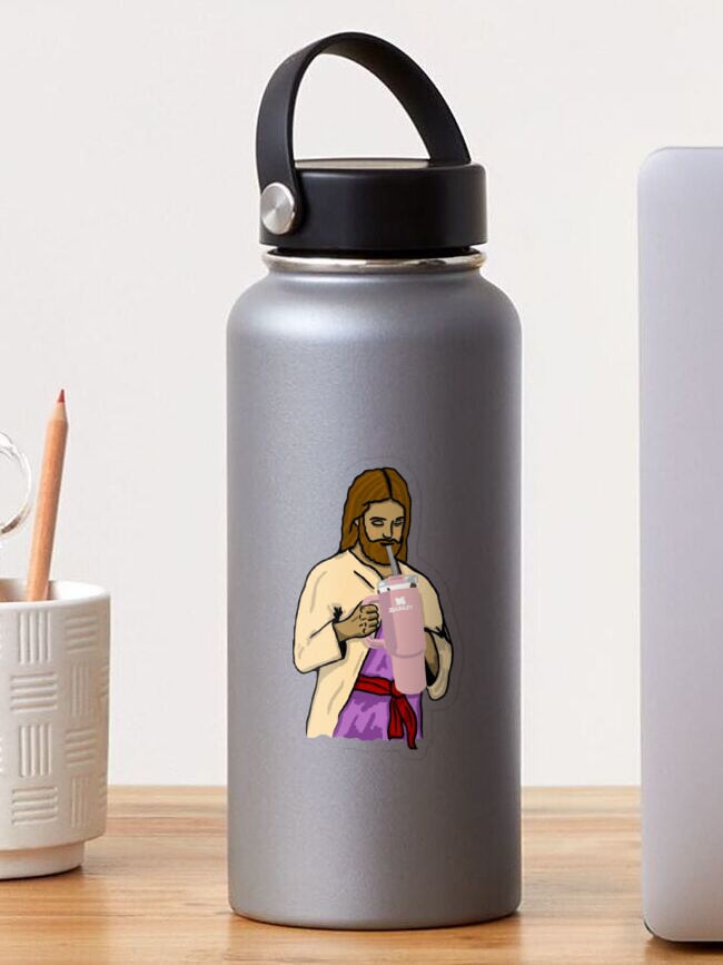 Jesus Hydrating Stanley Traveler Decal Vinyl Sticker For Water Bottle,  Laptop