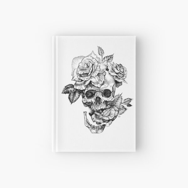 Skull And Roses Hardcover Journal