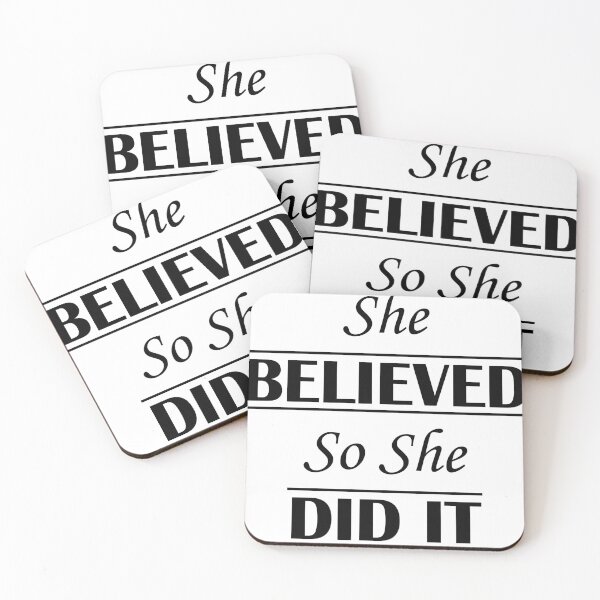 Item preview, She Believed So She Did It  designed and sold by Epic Wear Store.