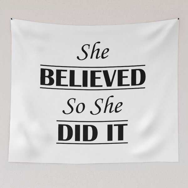 Item preview, She Believed So She Did It  designed and sold by Epic Wear Store.