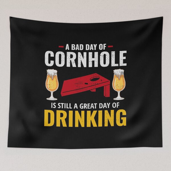 Item preview, Cornhole Drinking Bean Bag Toss Outdoor Lawn Game designed and sold by TastefulTees.
