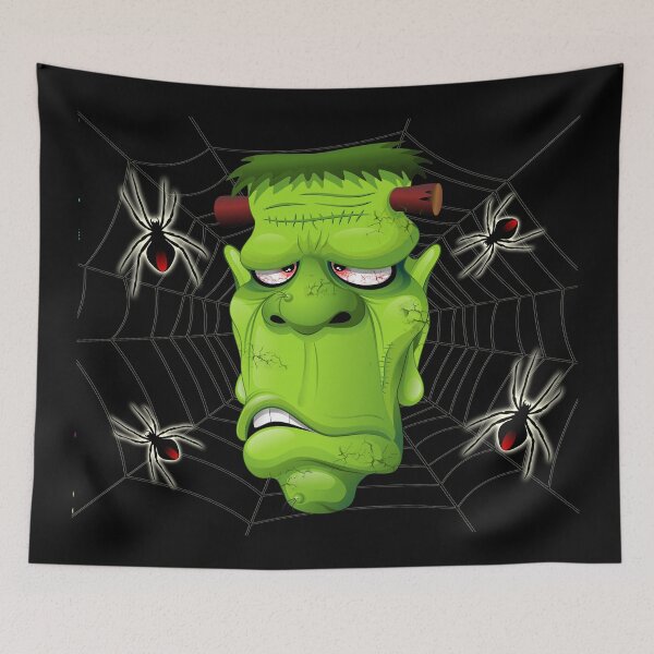 Item preview, Frankenstein Ugly Portrait and Spiders designed and sold by BluedarkArt.