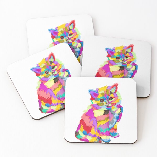 Item preview, Cat drawing multi colour designed and sold by Radelss.