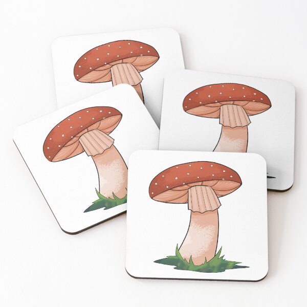 Item preview, Etiqueta engomada de la naturaleza de la seta roja designed and sold by MiniMellows.