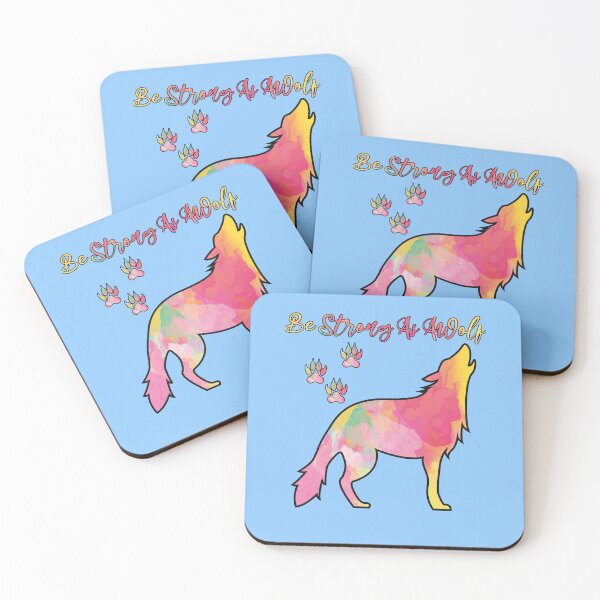 Item preview, Be Strong As A Wolf Romantic,Wolf drawing for girl designed and sold by fatydesignspace.