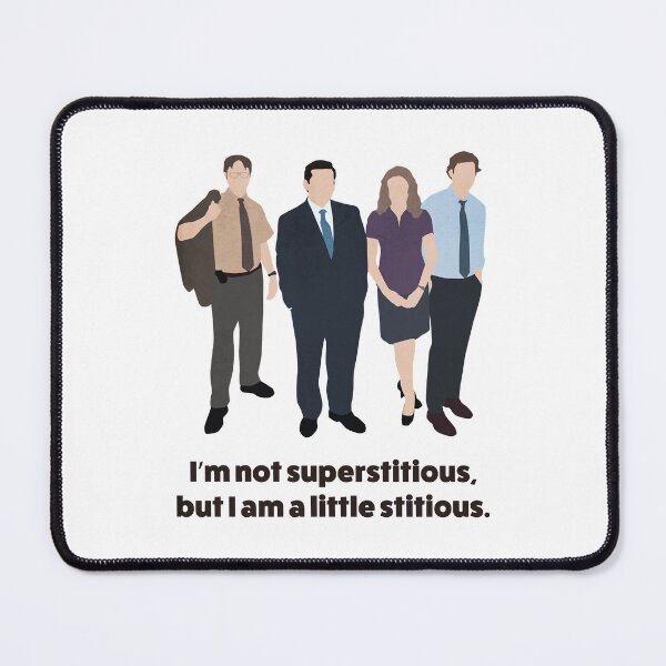 Item preview, The Office US I’m not superstitious, but I am a little stitious quote Classic T-Shirt designed and sold by Zalidielem29.
