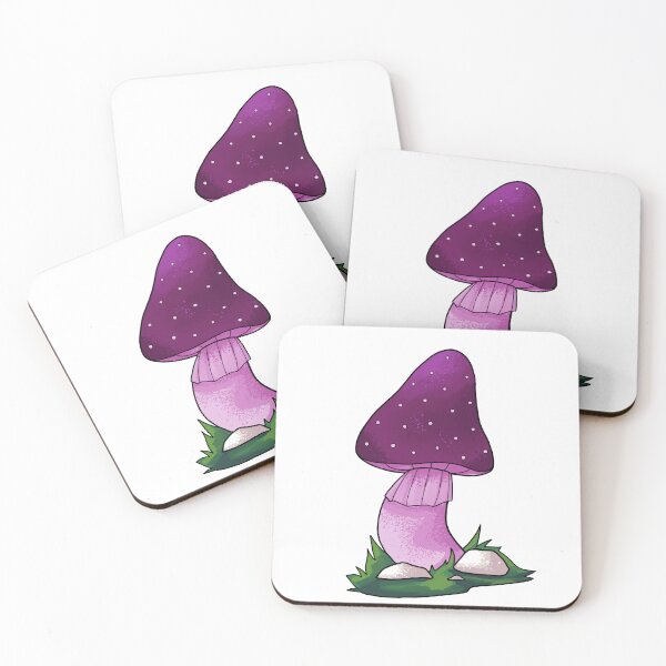 Item preview, Purple Mushroom nature sticker designed and sold by MiniMellows.