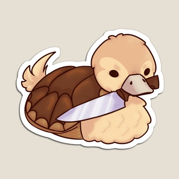 Vista previa del artículo con la obra «Pato Tortuga ATLA con Cuchillo», diseñado y vendido por Zolzo.