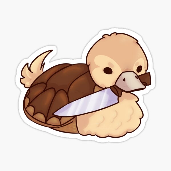 Aperçu de l'œuvre ATLA Tortue Canard avec Couteau créée et vendue par Zolzo.