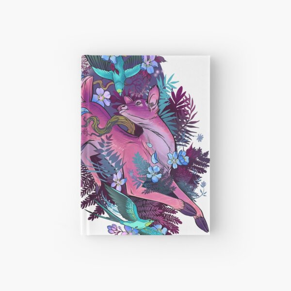 Mystic Midnight Pink White Tail Doe Hardcover Journal