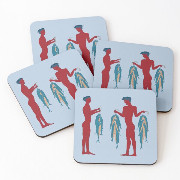 Item preview, Minoan Fishermen designed and sold by archaeologyart.