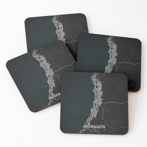 Item preview, Antofagasta City Map of Chile - Dark designed and sold by deMAP.