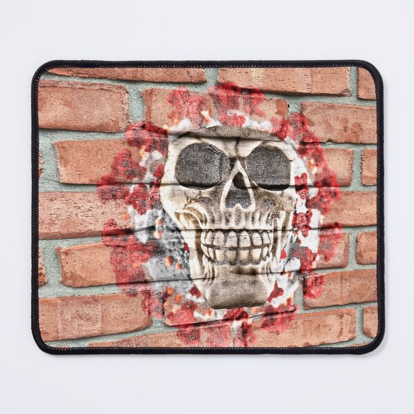 Item preview, Covid19 skull on a brick wall designed and sold by PicsByTony.
