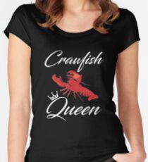 Crawfish Queen T-Shirt Women's Fitted Scoop T-Shirt