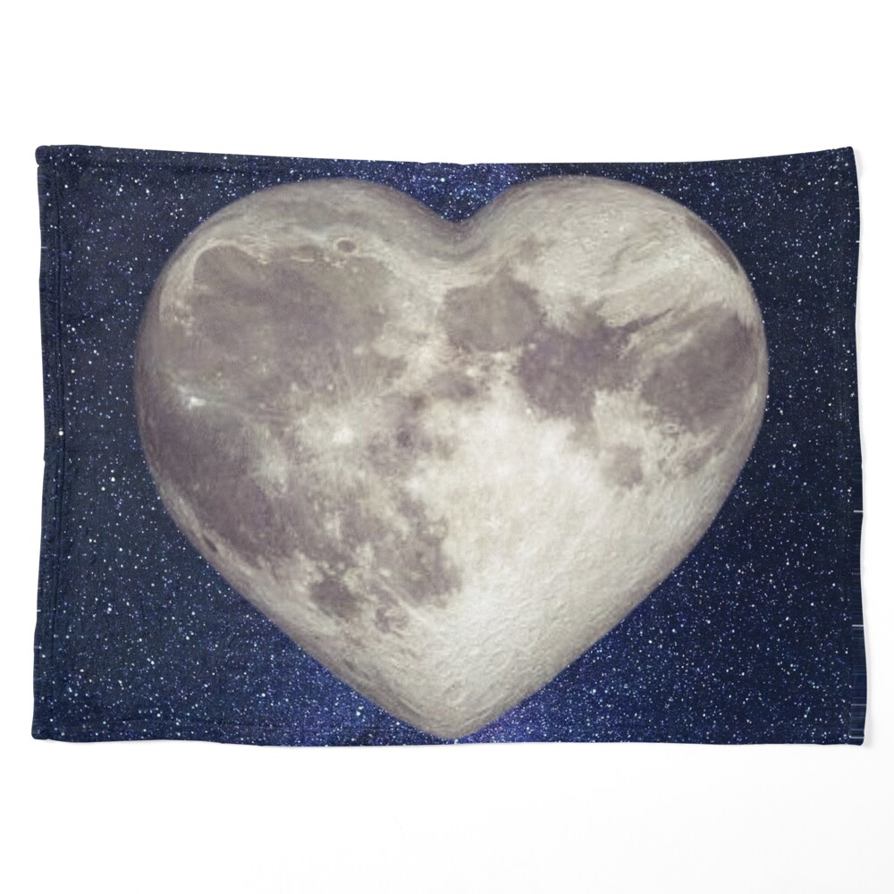 Heart-shaped canvas painting kit - Fly Me to the Moon