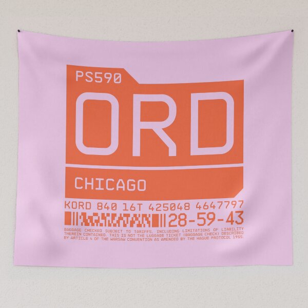 Item preview, Luggage Tag C - ORD Chicago USA designed and sold by VoodooCircus.