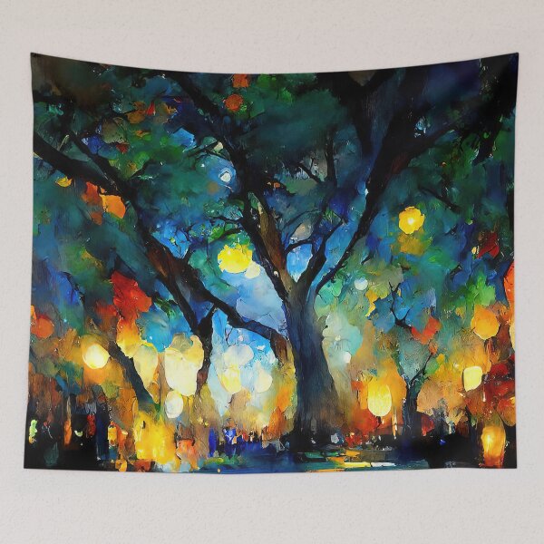 Item preview, Starry night in the park designed and sold by AM FineArtPrints.