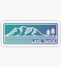 Lake Tahoe Linework Sticker Sticker