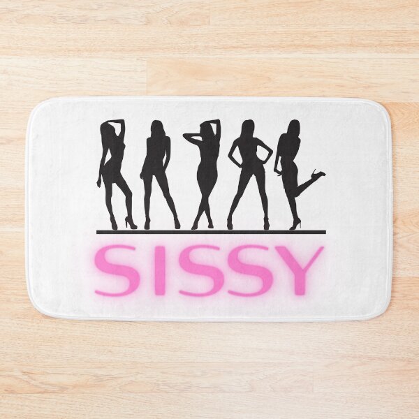 Item preview, Sissy Silhouettes pink neon and dark grey designed and sold by SISSY4SISSIES.