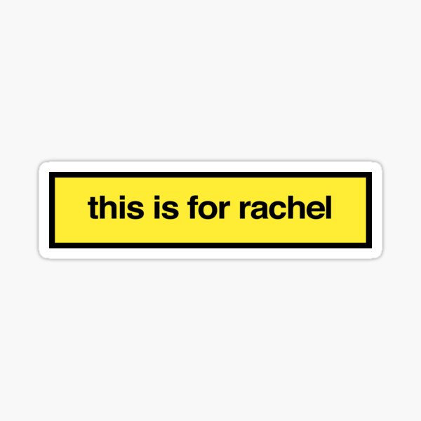 Item preview, "this is for rachel" decal for laptops and cars designed and sold by QuoteSpirations.