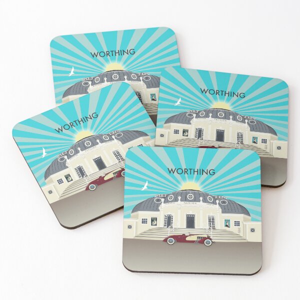 Item preview, Worthing Pavilion Theatre - vintage style architecture illustration and gifts designed and sold by Vicky Anne Vaughan.