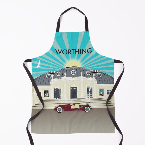 Item preview, Worthing Pavilion Theatre - vintage style architecture illustration and gifts designed and sold by Vicky Anne Vaughan.