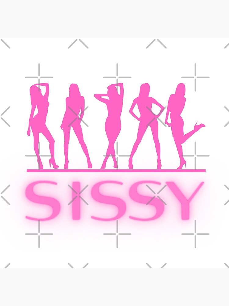 Sissy Silhouettes pink neon Poster for Sale by SISSY4SISSIES