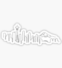 Seattle skyline Sticker