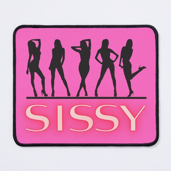 Item preview, Sissy Silhouettes red neon and dark grey designed and sold by SISSY4SISSIES.
