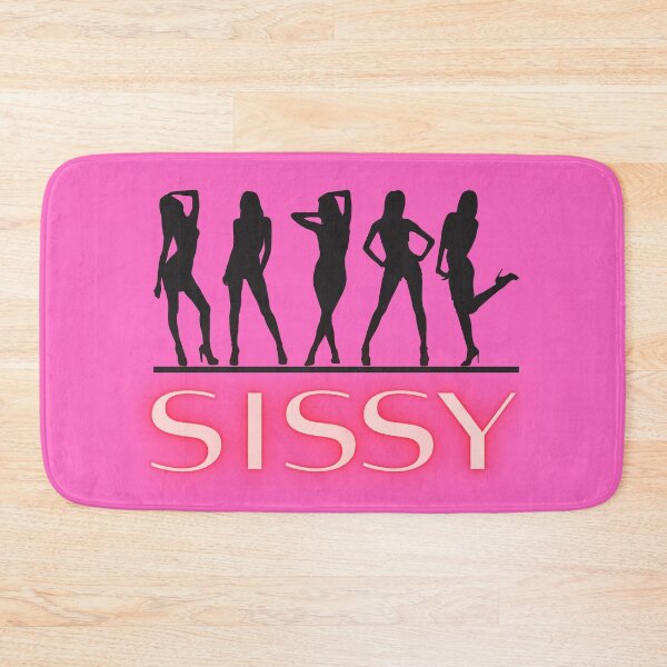 Item preview, Sissy Silhouettes red neon and dark grey designed and sold by SISSY4SISSIES.