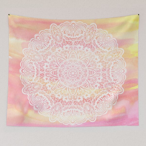Item preview, mandala tapestry designed and sold by catscollegecuts.