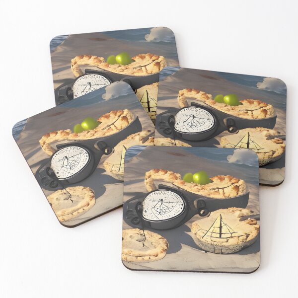Item preview, ?‍☠️?‍☠️ Pirates ?‍☠️?‍☠️ bake sailor pies at Pi rates from Key Limes, Apples, Grapes, and Black Cherries in the style by Norman Rockwell designed and sold by QuackersWeb.