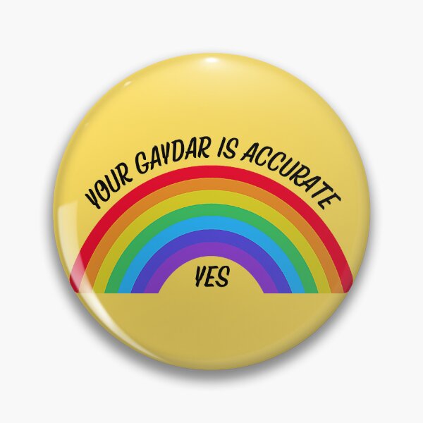Item preview, Yes Your Gaydar Is Accurate Rainbow In Yellow designed and sold by LuckyKermit.