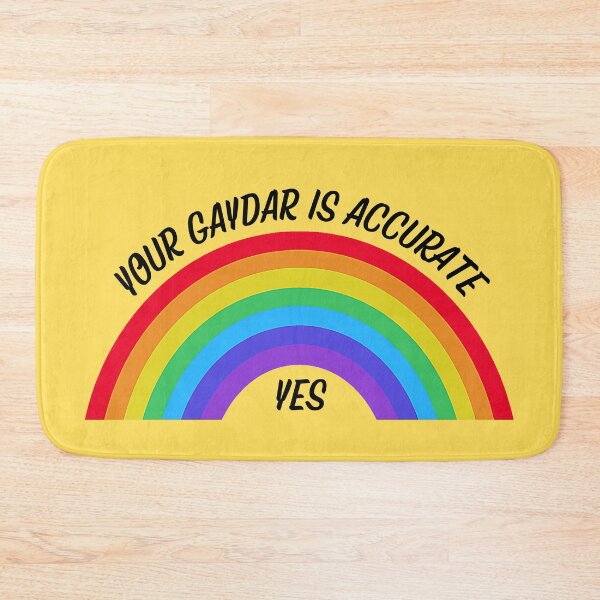 Item preview, Yes Your Gaydar Is Accurate Rainbow In Yellow designed and sold by LuckyKermit.