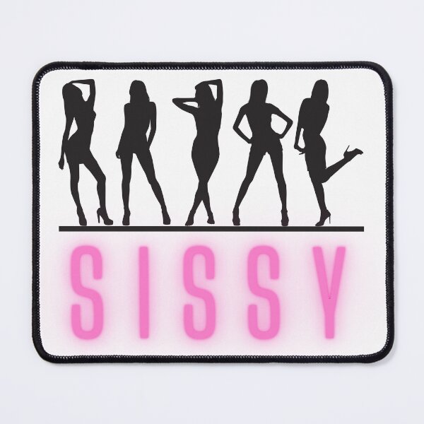 Item preview, Sissy Silhouettes pink neon and dark grey designed and sold by SISSY4SISSIES.