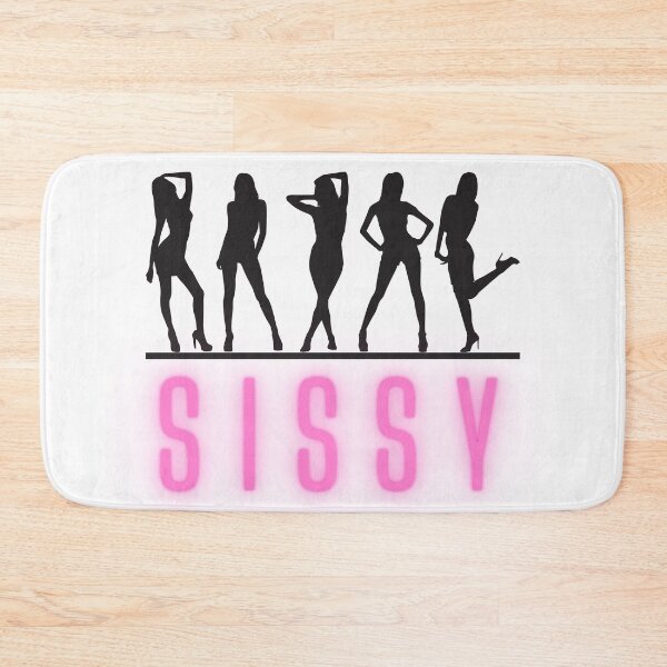 Item preview, Sissy Silhouettes pink neon and dark grey designed and sold by SISSY4SISSIES.