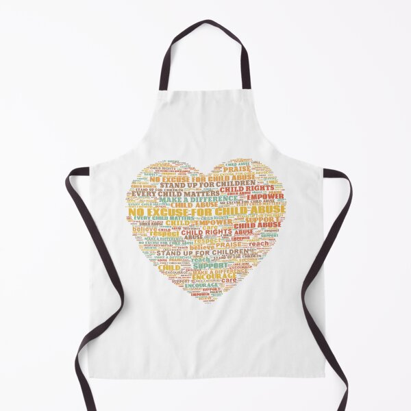 Item preview, Child Abuse Prevention Heart Word Cloud designed and sold by WordCloudStore.