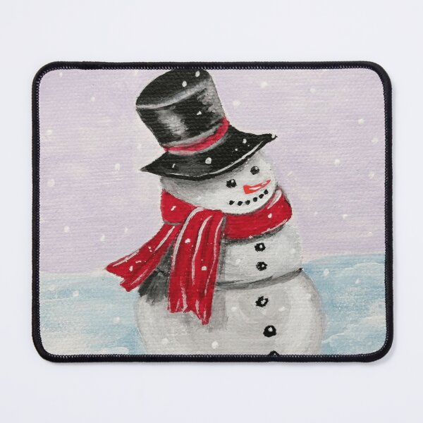 Item preview, Sweet, happy snowman painted on canvas - this is a great winter motif designed and sold by Anke Franikowski.