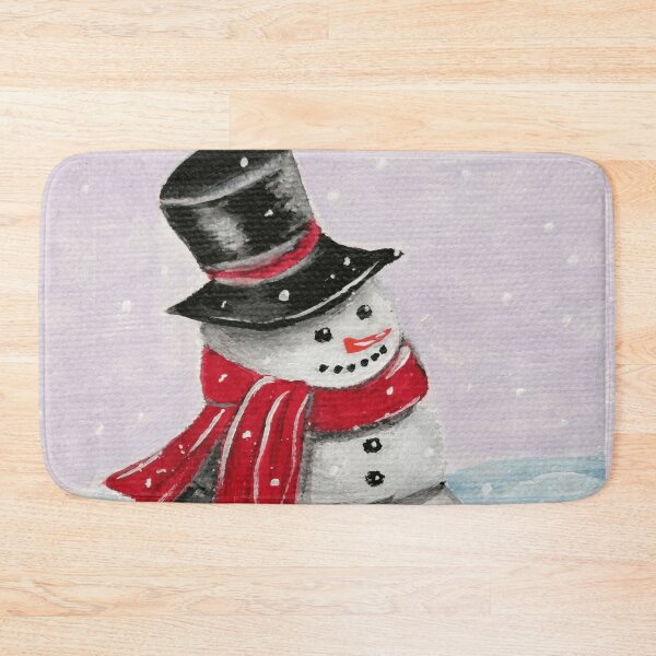 Item preview, Sweet, happy snowman painted on canvas - this is a great winter motif designed and sold by Anke Franikowski.