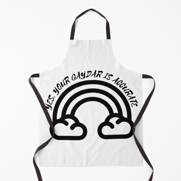 Item preview, Yes Your Gaydar Is Accurate Black And White Rainbow designed and sold by LuckyKermit.
