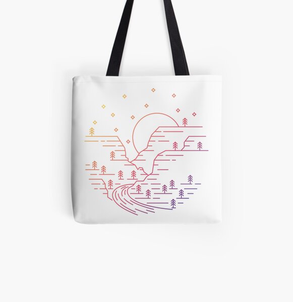 Moonlit Canyon - Sedona, Arizona All Over Print Tote Bag