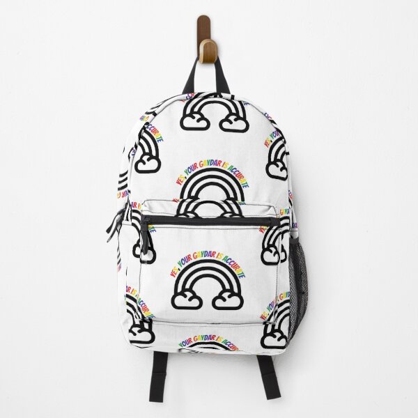 Item preview, Yes Your Gaydar Is Accurate Black And White Rainbow Colorful Letters designed and sold by LuckyKermit.