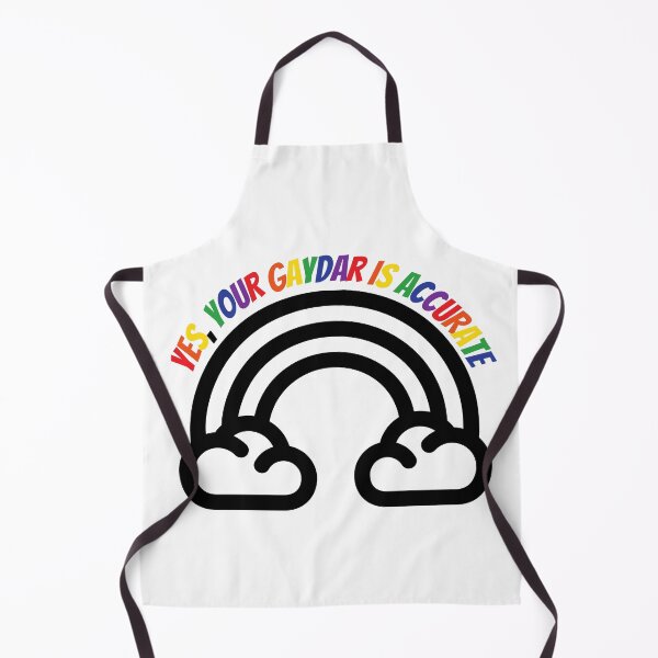 Item preview, Yes Your Gaydar Is Accurate Black And White Rainbow Colorful Letters designed and sold by LuckyKermit.