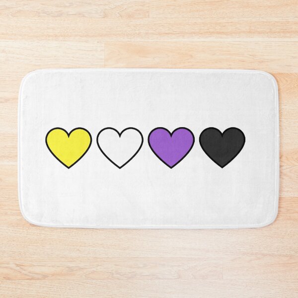 Item preview, Subtle Non-Binary Pride Hearts designed and sold by arsoy.