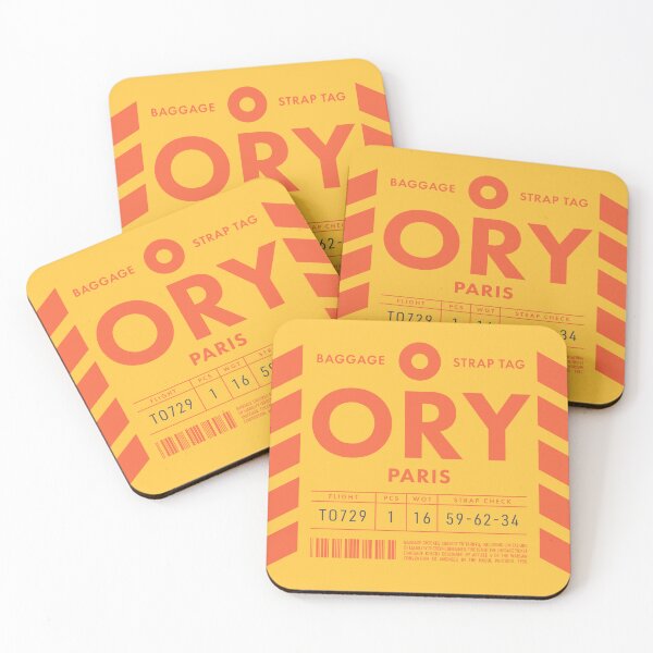 Item preview, Baggage Tag D - ORY Paris France designed and sold by VoodooCircus.