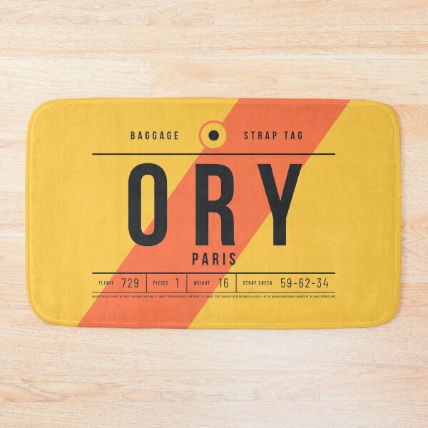 Item preview, Baggage Tag E - ORY Paris France designed and sold by VoodooCircus.