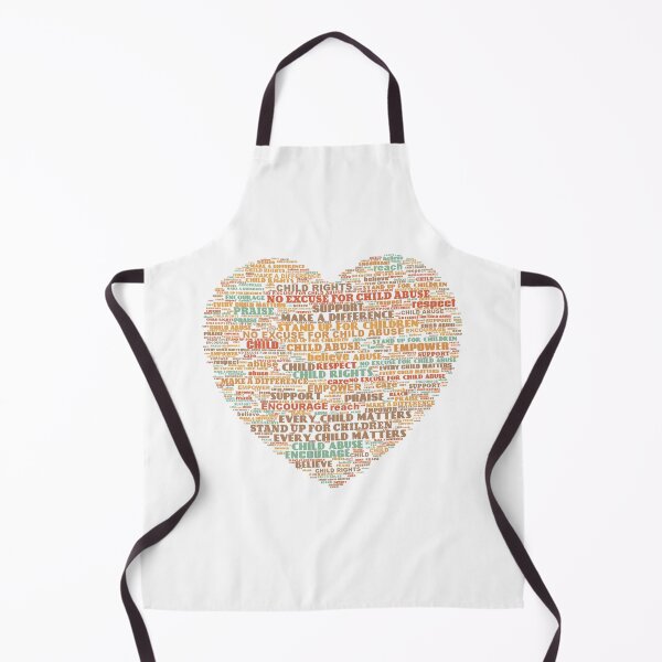 Item preview, Child Abuse Prevention Heart Word Cloud designed and sold by WordCloudStore.