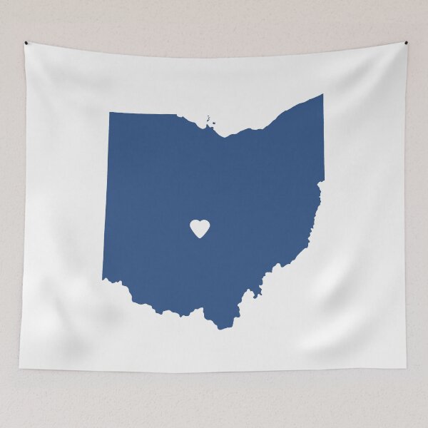 Item preview, Ohio Love in Blue designed and sold by Maren Misner.